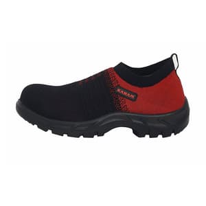 Karam Flytex Upper Safety Shoe - Fibre Toe (Red & Black), FS202FN