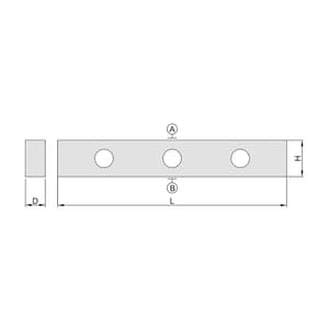 Insize 500 mm / 20 inch Granite Straight Edge, 4147-500A