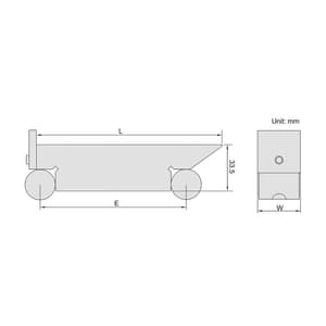 Insize 130 x 30 mm Sine Bar, 4158-100