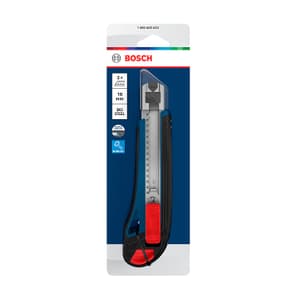 Bosch 18 mm Snap Off Knife with 3 Pcs Blades, 1 600 A03 AC2