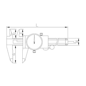 Ozar 200 mm / 8 inch Dial Caliper, ACD-9372