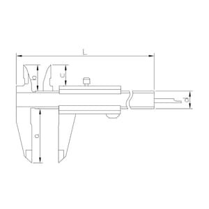 Ozar 200 mm / 8 inch Vernier Caliper, ACV-9376