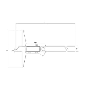 Ozar 150 mm / 6 inch Digital Depth Caliper, ACD-9379