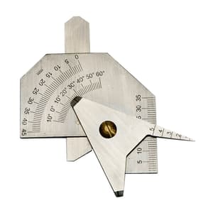 Kristeel 0 - 35 mm / 0 - 60° Weld Fillet Gauge - Multipurpose (Type A), WG-A