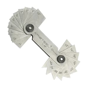 Kristeel 1°- 45° Stainless Steel Angle Gauge (20 leaves), AG