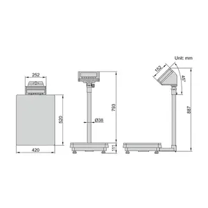 Insize 60 kg Platform Scales, 8501-AL60