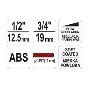Yato 1/2 & 3/4 Inch Sq. Drive Connector Kit With Sprinkler (Pack of 4 Pcs), YT-99831