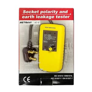 Metravi Socket Polarity & Earth Leakage Tester, AC-6