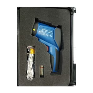 Metravi 4 Digits 2200°C Temperature Range With Dual Laser Pointer Non-contact cum Contact Infrared Thermometer With USB PC Interface, MT-18