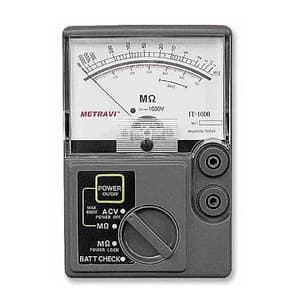Metravi 0 - 2000M Ohms Analogue Insulation Tester, IT-1000