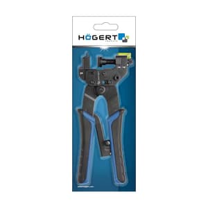 Hogert 8 inch / 200 mm Crimping Plier For Connectors, HT1P198