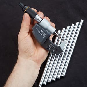 Mitutoyo 25 - 50 mm Digital Micrometer With Ratched Stop & SPC Data Output (IP65 Coolant-Proof), 293-231-30
