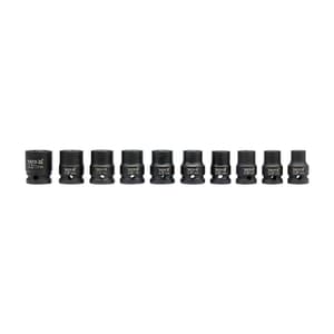 Yato 10 Pcs Hexagonal Impact Socket Set (1/2 inch Sq. Drive), YT-1025