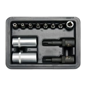 Yato 12 Pcs 1/4 Inch Sq. Drive Air Conditioning Socket Set, YT-12007