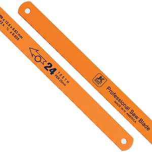 JK 300 x 12.5 x 0.63 mm, 12 x 1/2 x 0.025 Inch, 24 TPI HSS Hacksaw Blade (Pack of 10 Pcs), SD7800583