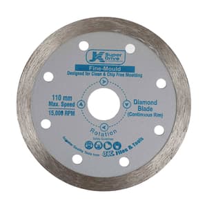 JK Continuous Rim 4 inch / 110 mm Diamond Cutting Blades (Fine Mould), SD9060245