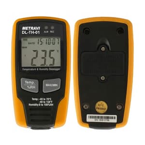 Metravi -40°C - 70°C Digital Temperature & Humidity Data Logger, DL-TH-01