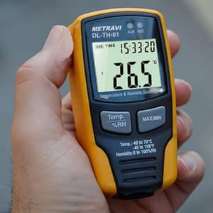 Metravi -40°C - 70°C Digital Temperature & Humidity Data Logger, DL-TH-01