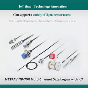 Metravi 100V - 240V AC / 12 - 25V DC Two Way Multi-Channel Data Logger With IoT, TP-700