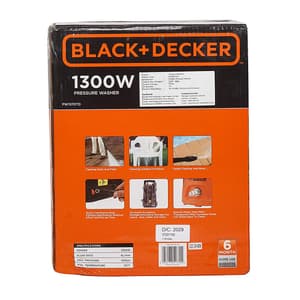 Black+Decker 1300W 100 Bar, 360L/Hr Pressure Washer For Car Wash & Home Use, PW1370TD-IN