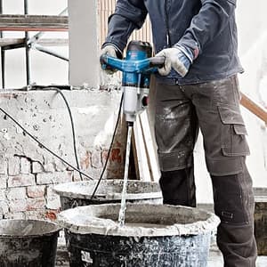 Bosch 1400W Professional Soft Start Electric Putty / Paint Mixer With Stirring Mechanism, GRW 140