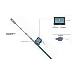 Insize 4K Carbon Fiber Telescopic Pole Videoscope, ISV-CF5