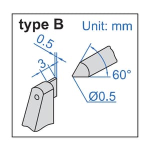 Insize 0 - 25 mm Digital Crimp Height Micrometer (Type B), 3566-25BA