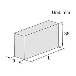 Insize 5 Pcs Caliper Inspection Gauge Block Set (Grade 2), 4108-3005