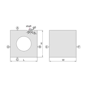 Insize 200 x 200 x 200 mm Granite Square with V Groove, 4142-200