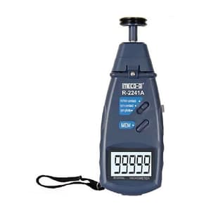 Meco-G 2.5 - 99999 RPM Contact / Non-Contact (Combined) Digital Tachometer (RPM Meter), R-2241A