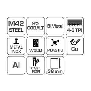Hogert 80 mm Bi-metal Holesaw (Steel M43), HT6D466