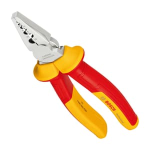 Bosch 7 inch / 180 mm Insulated Crimping Plier, 1 600 A02 NE6