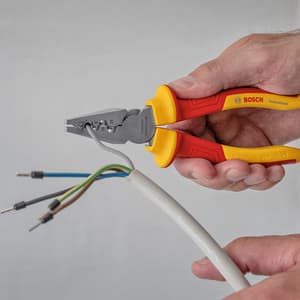 Bosch 7 inch / 180 mm Insulated Crimping Plier, 1 600 A02 NE6