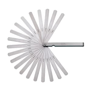 Mitutoyo 0.05 - 1 mm / 150 mm Blade Length Feeler Gauge (20 Leaves), 184-304S