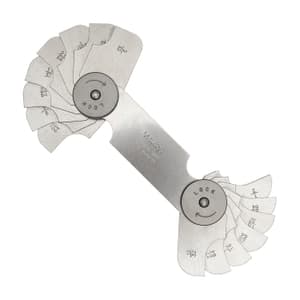 Mitutoyo 9/32 - 33/64 inch Radius Gauge (16 Leaves), 186-104