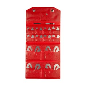 Mitutoyo 1/64 - 1/2 inch Radius Gauge Set (25 Leaves), 186-901