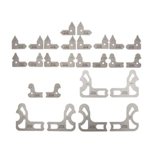 Mitutoyo 0.010 – 0.500 inch Radius Gauge Set (26 Leaves), 186-906