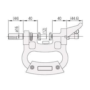 Mitutoyo 0 - 25 mm Dial Snap Gauge without Indicator, 201-101