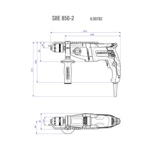 Metabo 13mm 850W Impact Drill, SBE 850-2
