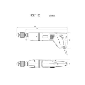 Metabo 16mm 1100W Plain Drill, BDE 1100
