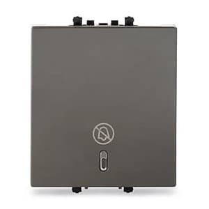 Schneider Electric Zencelo 2 Module Do Not Disturb Switch - Dark Grey (Pack of 10 Pcs), INH8453(BZ)