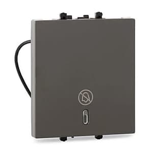 Schneider Electric Zencelo 2 Module Do Not Disturb Switch - Dark Grey (Pack of 10 Pcs), INH8453(BZ)