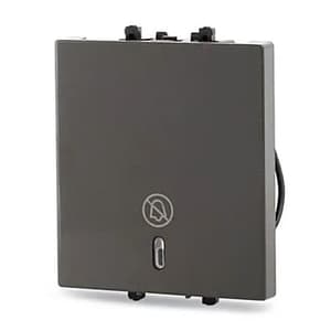 Schneider Electric Zencelo 2 Module Do Not Disturb Switch - Dark Grey (Pack of 10 Pcs), INH8453(BZ)