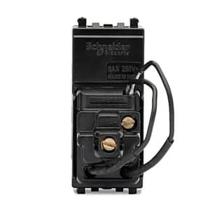 Schneider Electric Zencelo 2 Module Make My Room Switch - Dark Grey (Pack of 10 Pcs), INH8455(BZ)