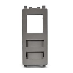 Schneider Electric Zencelo RJ 45 Cat 6 Data Outlet With Shutter - Dark Grey (Pack of 10 Pcs), IN8431RJ6(BZ)