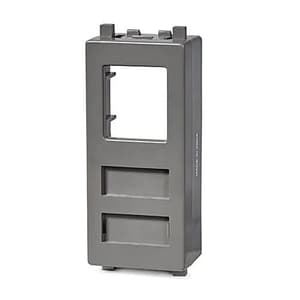 Schneider Electric Zencelo RJ 45 Cat 6 Data Outlet With Shutter - Dark Grey (Pack of 10 Pcs), IN8431RJ6(BZ)