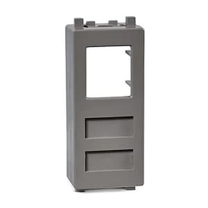 Schneider Electric Zencelo RJ 45 Cat 6 Data Outlet With Shutter - Dark Grey (Pack of 10 Pcs), IN8431RJ6(BZ)
