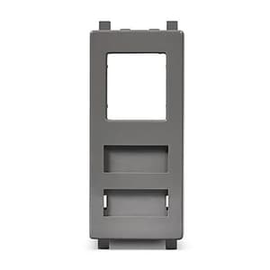 Schneider Electric Zencelo RJ 45 Cat 6 Data Outlet With Shutter - Dark Grey (Pack of 10 Pcs), IN8431RJ6(BZ)