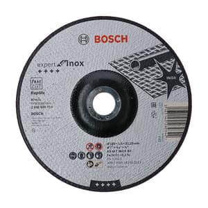 Bosch 180 x 1.6 x 22.23 mm Expert For Inox - Rapido Cutting Disc With Depressed Centre (Pack Of 25 Pcs), 2 608 600 710