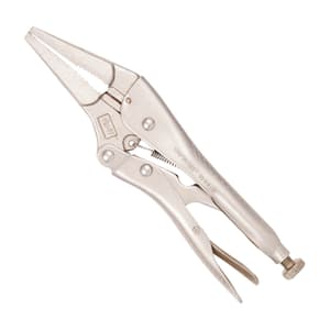 Taparia 8 inch / 215 mm Long Nose Jaw Grip Locking Pliers, 1644-9
